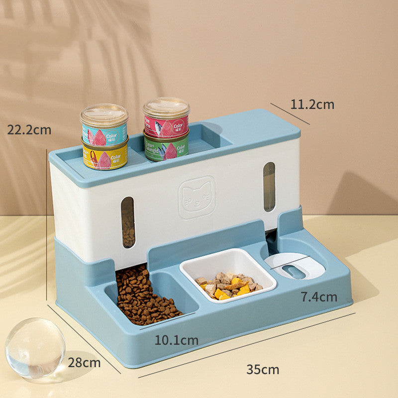 Automatic Pet Feeder Automatic Refilling Cat Drinking Water - Mubimart -  