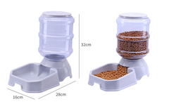 Automatic Pet Feeder Water Fountain - Mubimart -  