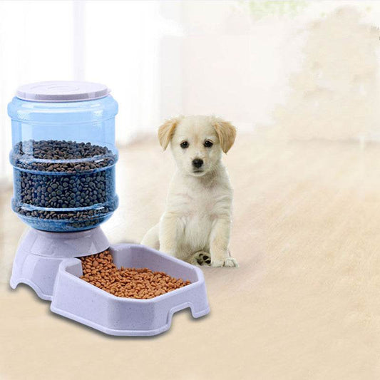 Automatic Pet Feeder Water Fountain - Mubimart