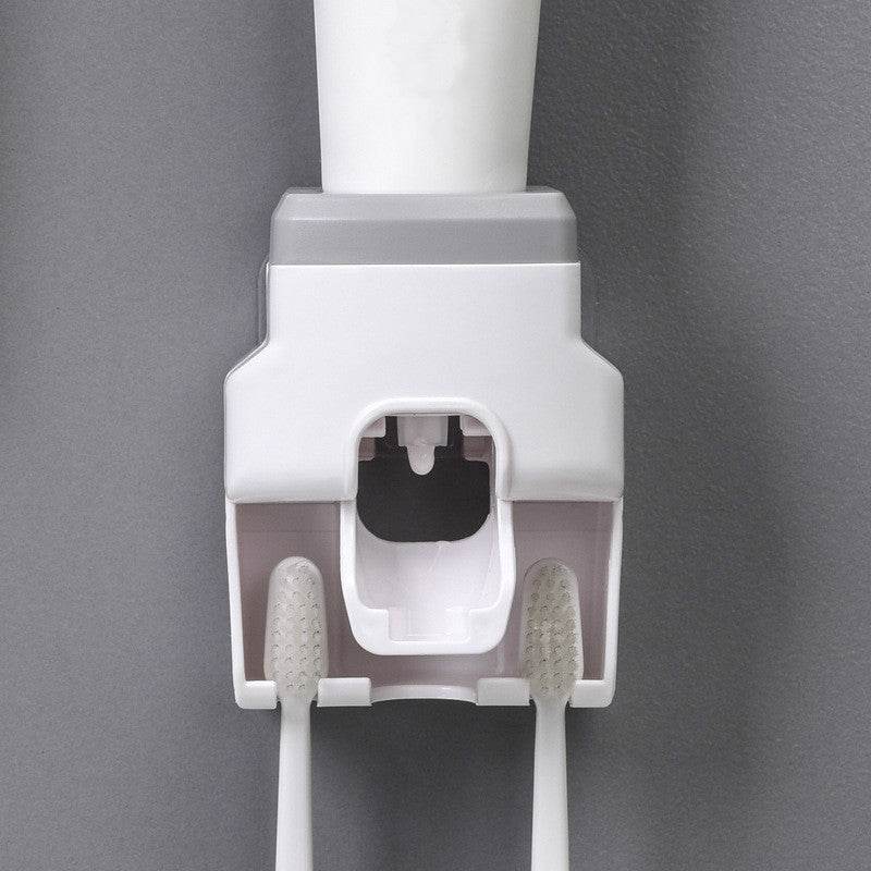Automatic toothpaste squeezing toothbrush holder - Mubimart