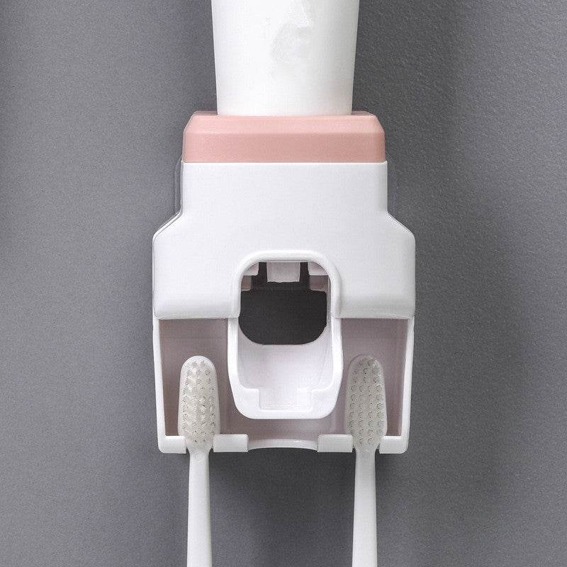 Automatic toothpaste squeezing toothbrush holder - Mubimart