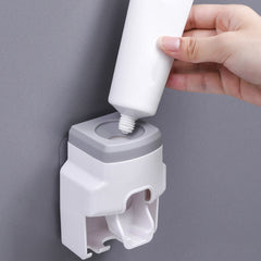 Automatic toothpaste squeezing toothbrush holder - Mubimart -  