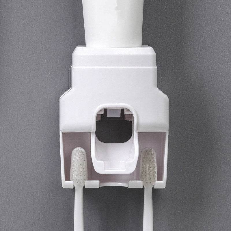 Automatic toothpaste squeezing toothbrush holder - Mubimart