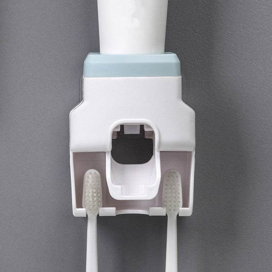 Automatic toothpaste squeezing toothbrush holder - Mubimart