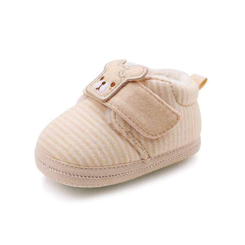 Autumn And Winter Baby Shoes 0-1 Years Old Plus Velvet - Mubimart -  