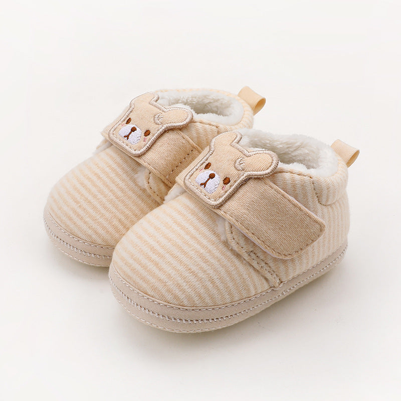 Autumn And Winter Baby Shoes 0-1 Years Old Plus Velvet - Mubimart -  