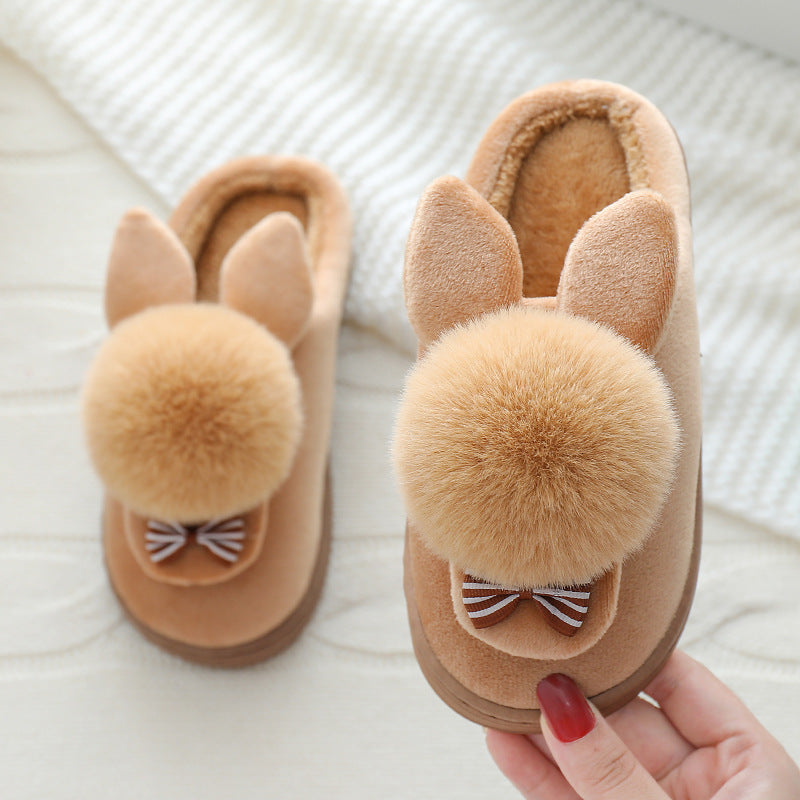 Autumn And Winter Boys And Girls Baby Cartoon Plush Shoes - Mubimart - Baby Shoes 