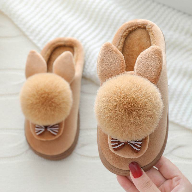 Autumn And Winter Boys And Girls Baby Cartoon Plush Shoes - Mubimart