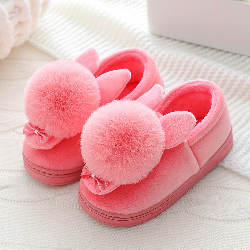 Autumn And Winter Boys And Girls Baby Cartoon Plush Shoes - Mubimart