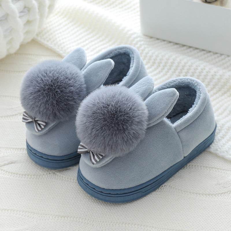 Autumn And Winter Boys And Girls Baby Cartoon Plush Shoes - Mubimart