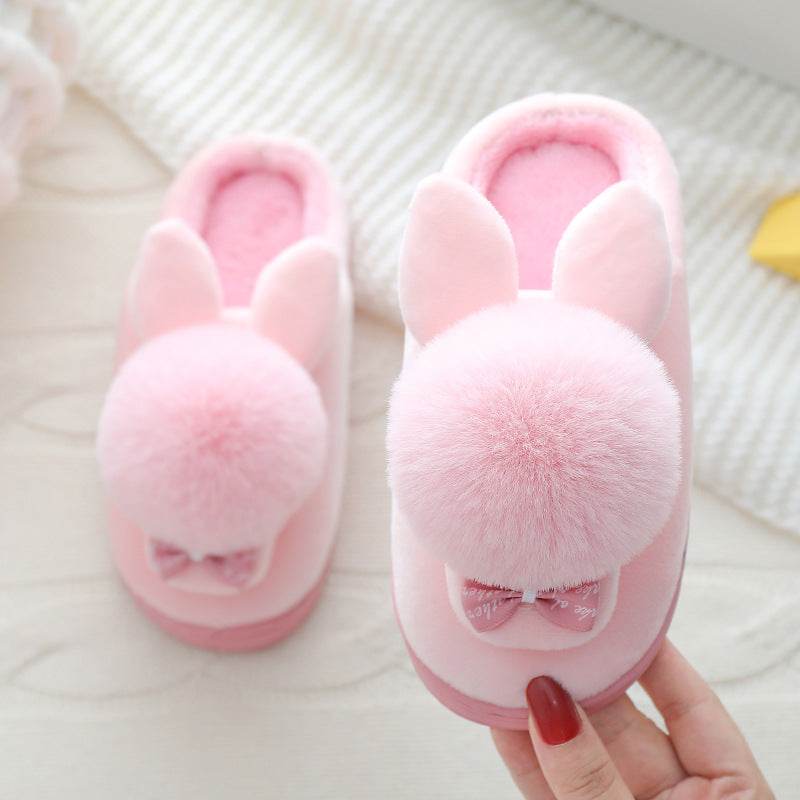 Autumn And Winter Boys And Girls Baby Cartoon Plush Shoes - Mubimart