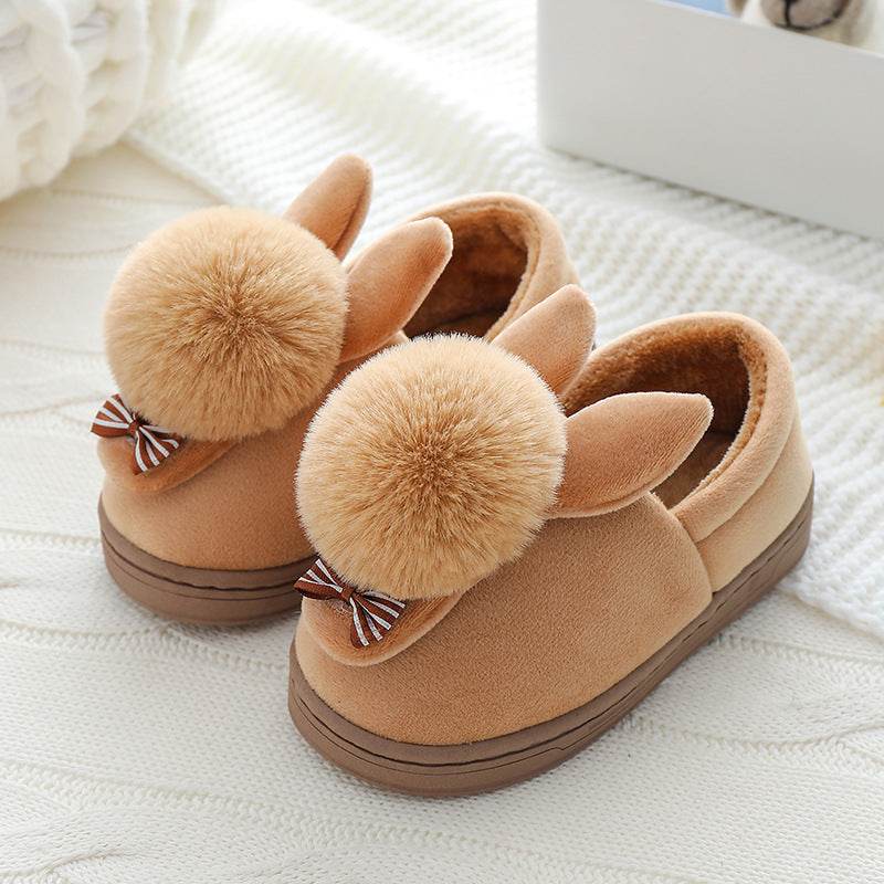 Autumn And Winter Boys And Girls Baby Cartoon Plush Shoes - Mubimart