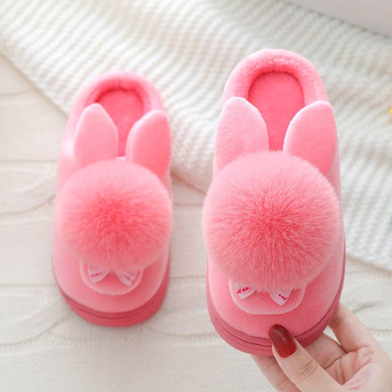 Autumn And Winter Boys And Girls Baby Cartoon Plush Shoes - Mubimart