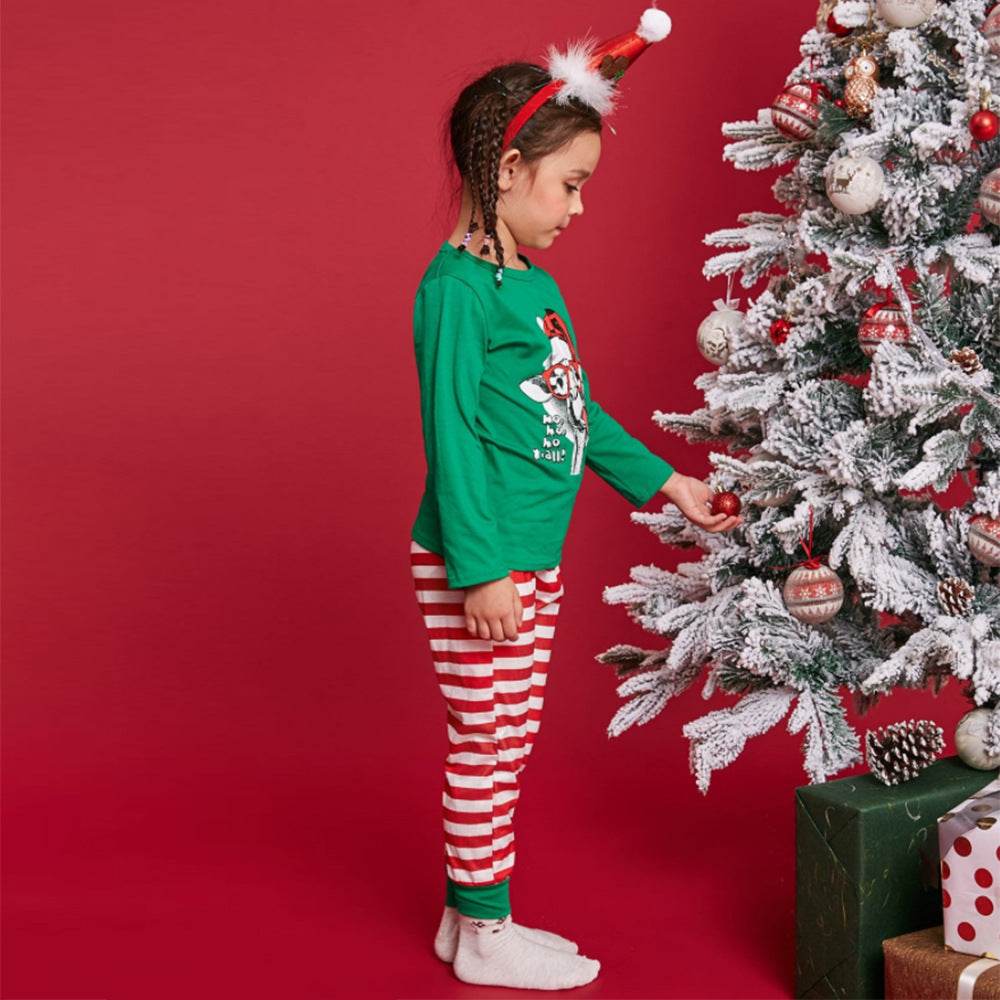 Autumn And Winter Christmas New Parent-child Home Set Pajamas - Mubimart