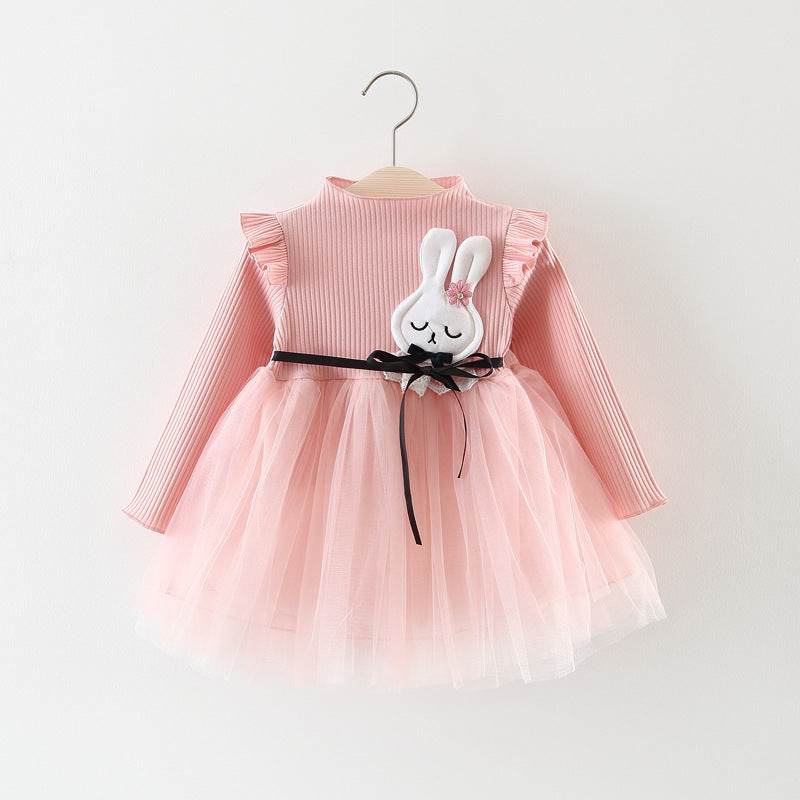 Autumn Girl Princess Dress Baby Girl Skirt Gauze Girl Children 0-1-2-3 Years Old Baby Girl Dress - Mubimart