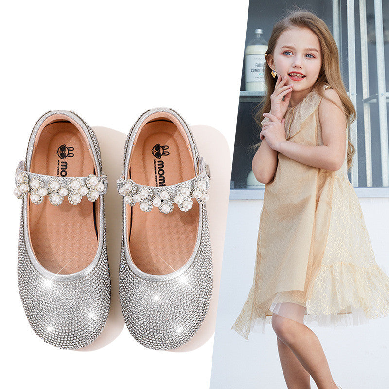 Autumn Girls Baby Soft Sole Leather Shoes - Mubimart - Baby Shoes 