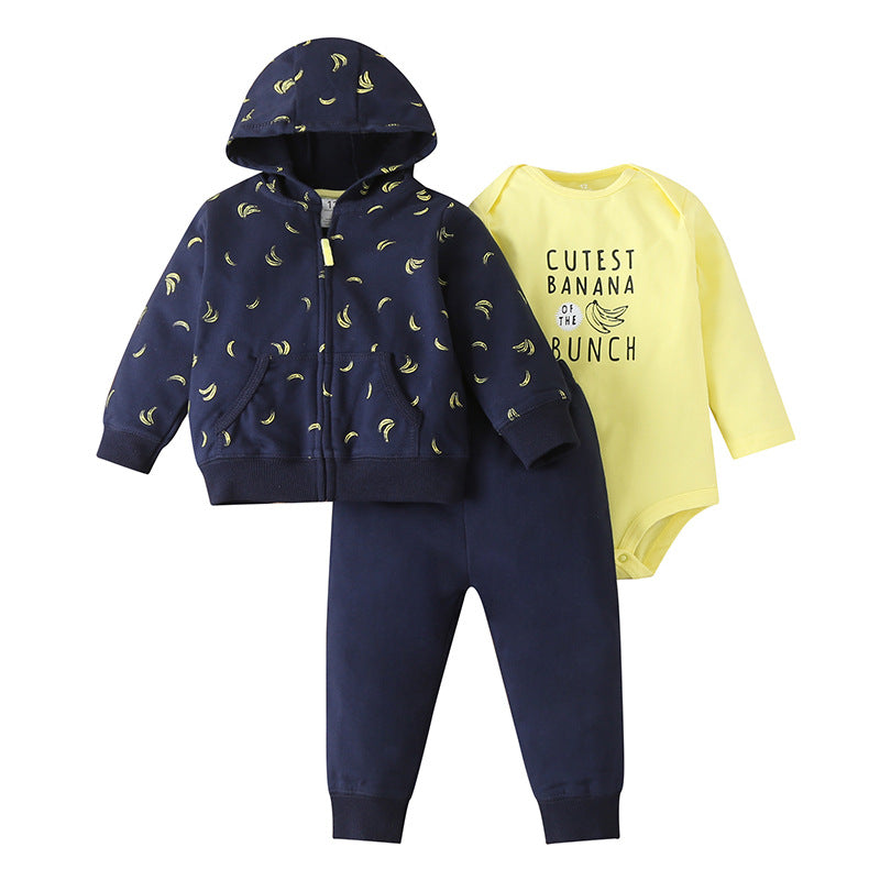 Autumn Hot Style Baby 3-Piece Zipper Jacket - Mubimart - Baby Cloth 