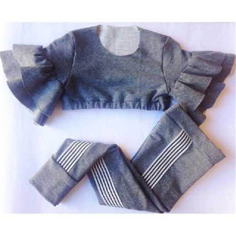 Autumn Kids Baby Girls t shirt Pants Outfits girl Clothes 2P - Mubimart