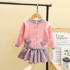 Autumn Korean Baby 2-Piece T-Shirt, Fashionable Children's Sweater - Mubimart -  