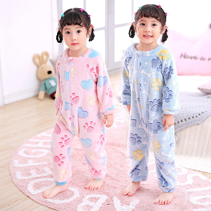 Autumn and winter infant pajamas - Mubimart - Sleepwear & Robes 