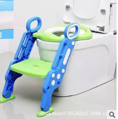 Auxiliary Toilet Ladder Children's Toilet Seat Supplies Infant Baby Ladder Folding Toilet - Mubimart -  