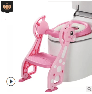 Auxiliary Toilet Ladder Children's Toilet Seat Supplies Infant Baby Ladder Folding Toilet - Mubimart