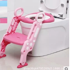Auxiliary Toilet Ladder Children's Toilet Seat Supplies Infant Baby Ladder Folding Toilet - Mubimart