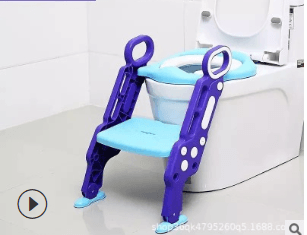 Auxiliary Toilet Ladder Children's Toilet Seat Supplies Infant Baby Ladder Folding Toilet - Mubimart