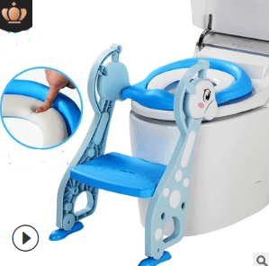 Auxiliary Toilet Ladder Children's Toilet Seat Supplies Infant Baby Ladder Folding Toilet - Mubimart