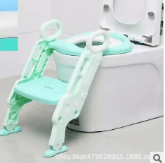 Auxiliary Toilet Ladder Children's Toilet Seat Supplies Infant Baby Ladder Folding Toilet - Mubimart