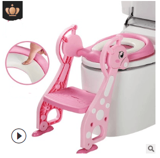 Auxiliary Toilet Ladder Children's Toilet Seat Supplies Infant Baby Ladder Folding Toilet - Mubimart