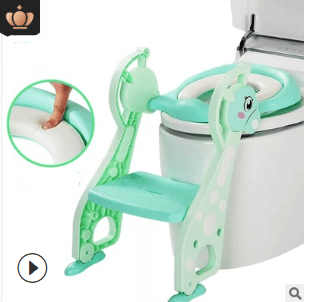 Auxiliary Toilet Ladder Children's Toilet Seat Supplies Infant Baby Ladder Folding Toilet - Mubimart