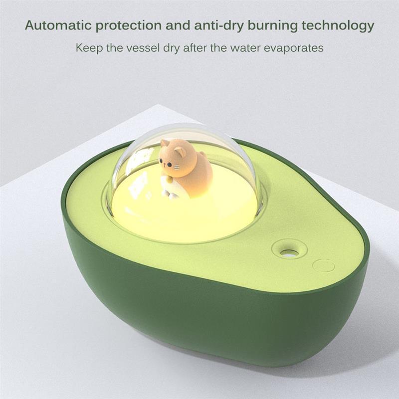 Avocado Mini Spray Humidifier USB Charging Night Light Portable Mist Sprayer For Home Car - Mubimart -  