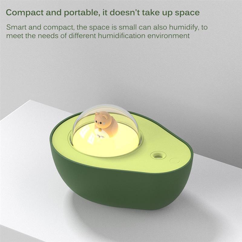 Avocado Mini Spray Humidifier USB Charging Night Light Portable Mist Sprayer For Home Car - Mubimart -  