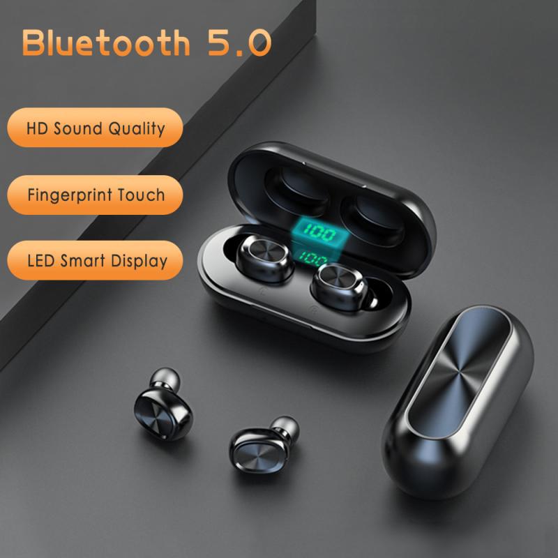 B5 Bluetooth Headset Binaural Digital Display Stereo Bluetooth Headset TWS5.0 Bluetooth Headset 239 Bluetooth Headset - Mubimart -  