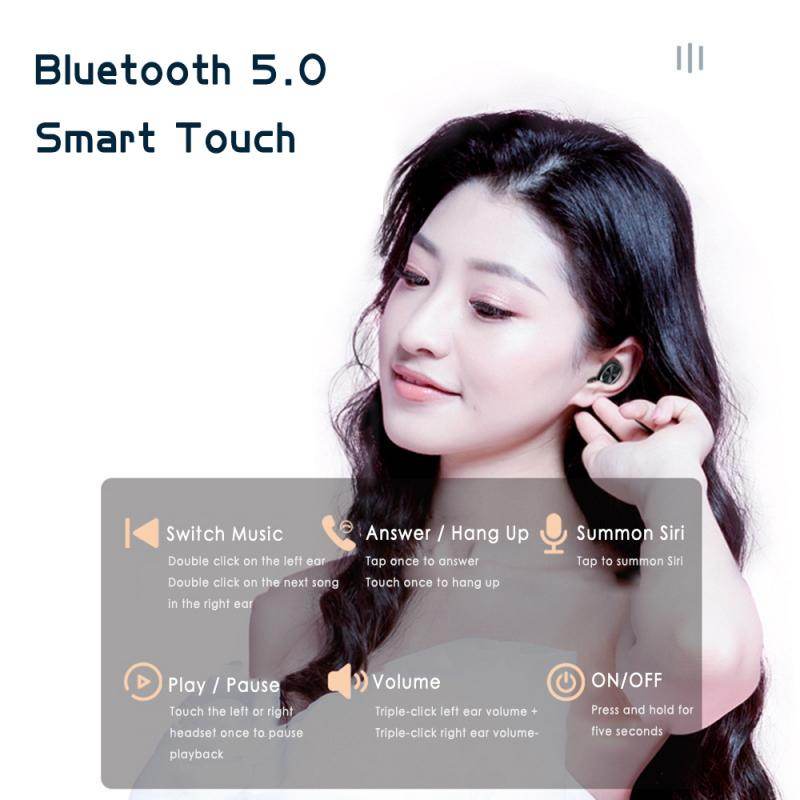 B5 Bluetooth Headset Binaural Digital Display Stereo Bluetooth Headset TWS5.0 Bluetooth Headset 239 Bluetooth Headset - Mubimart