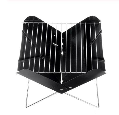 BBQ Grill Folding Stainless Steel Portable Small Barbecue Grill Tool BBQ Outdoor Camping Charcoal Furnace BBQ Grills Accessories - Mubimart