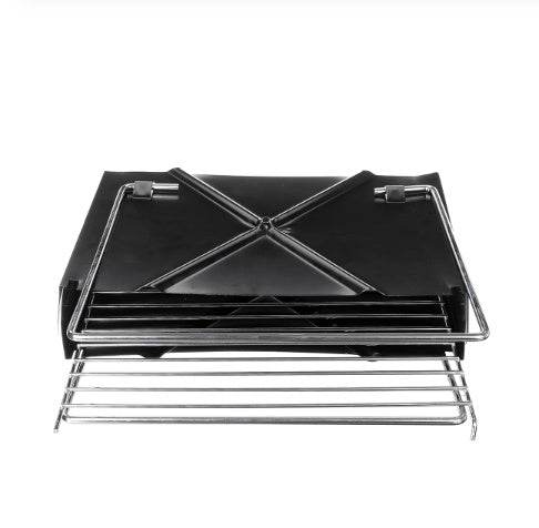 BBQ Grill Folding Stainless Steel Portable Small Barbecue Grill Tool BBQ Outdoor Camping Charcoal Furnace BBQ Grills Accessories - Mubimart