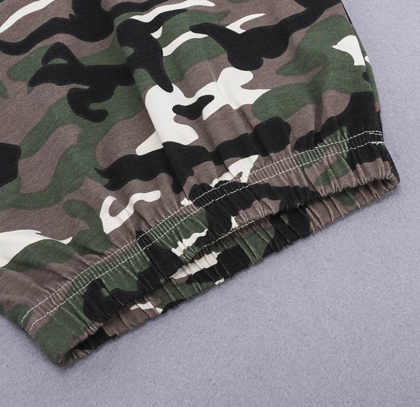 BOOM Camo Pants Top Set Of 2 Baby Outfits - Mubimart
