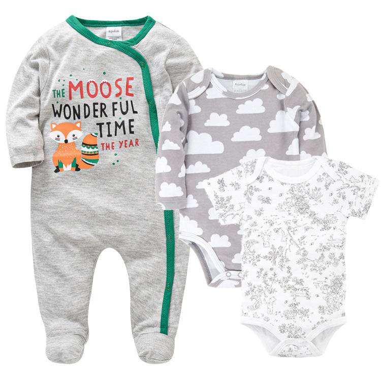 Baby 3-piece Baby Clothes For Boys and Girls - Mubimart - Baby Cloth 