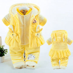 Baby Autumn Clothing Girls Autumn And Winter Clothing Suits - Mubimart - Clothing Set 