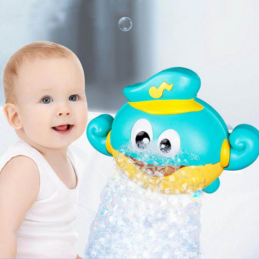 Baby Bath Automatic Bubble Blower Octopus Music Toy - Mubimart