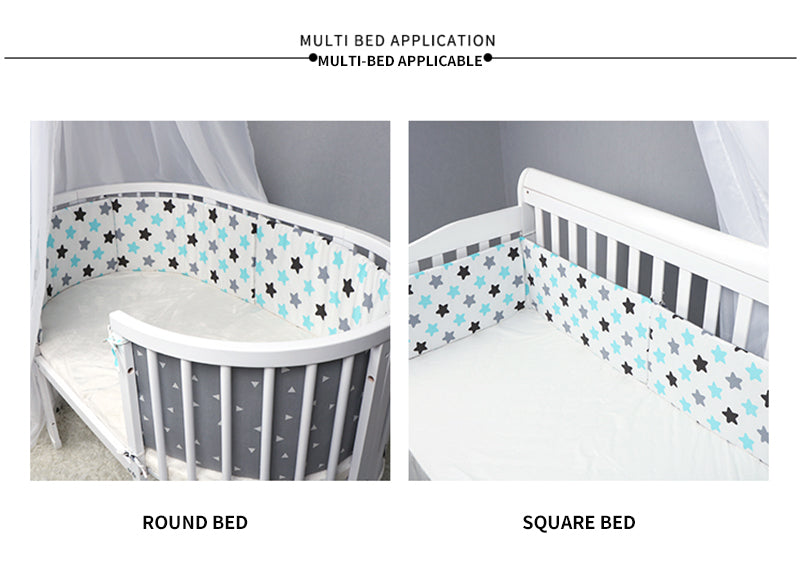 Baby Bed Thicken Bumper One-piece Crib Around Cushion - Mubimart -  