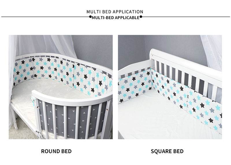 Baby Bed Thicken Bumper One-piece Crib Around Cushion - Mubimart