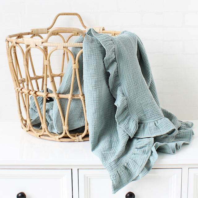 Baby Blanket Ver Ruffle Newborn - Mubimart
