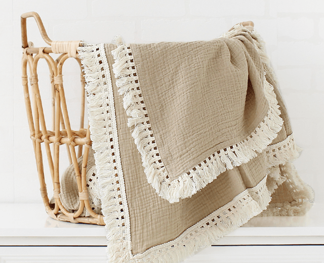 Baby Blanket Ver Ruffle Newborn - Mubimart