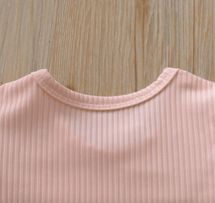 Baby Boy And Girl Short-sleeved Ruffle Jumpsuit - Mubimart