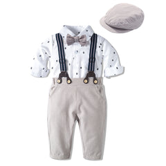 Baby Boy Gentleman Suit Baby One-piece Romper - Mubimart -  