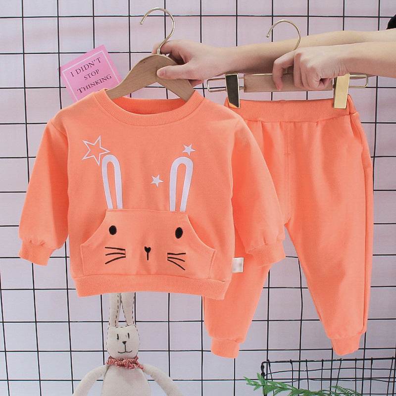 Baby Boy Long Sleeve Sports Two Piece Suit - Mubimart