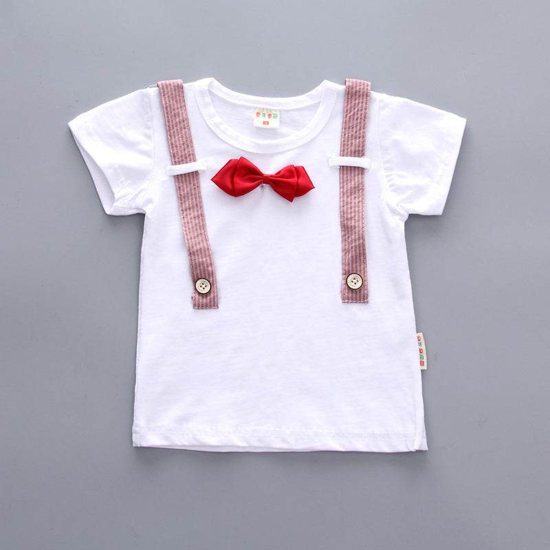 Baby Boy Summer Short Sleeve Suit Boy Shorts - Mubimart